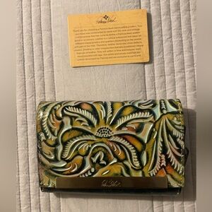 Patricia Nash Multicolor Leather Clutch